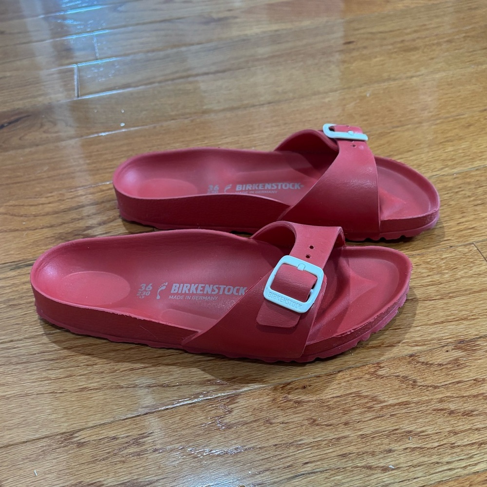 Birkenstock Red Madrid EVA Slide Sandals